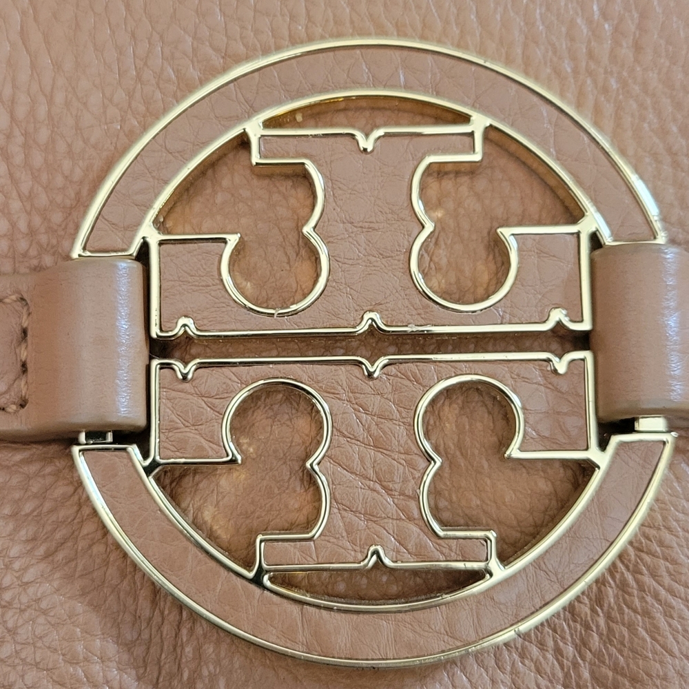 TORY BURCH AMANDA FOLD OVER LEATHER CROSS BODY BAG - Picture 4 of 6